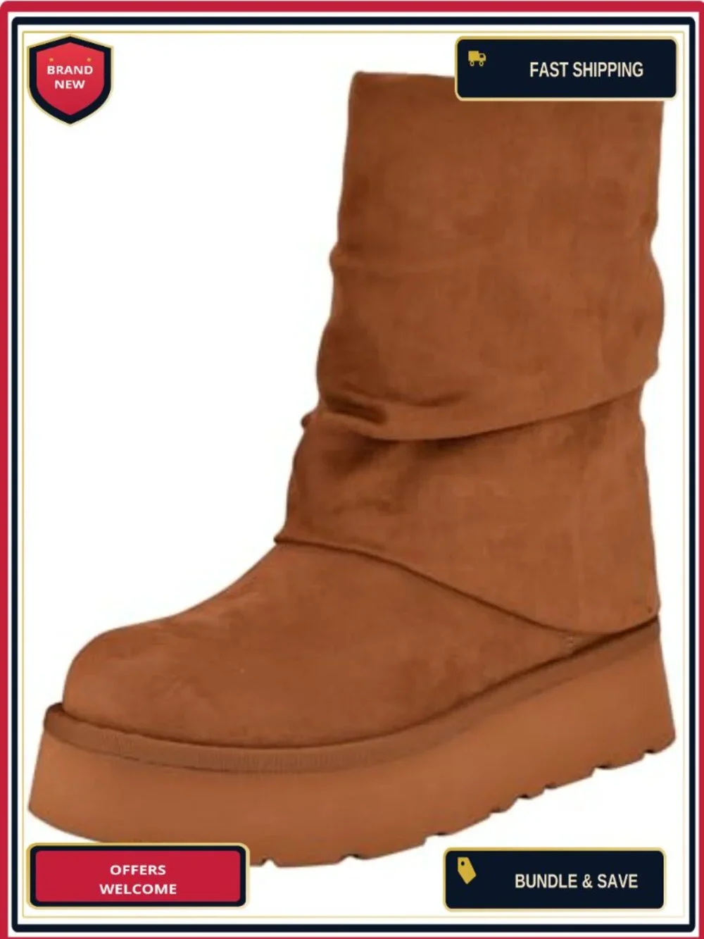 Guess Deinna Women's Slouchy Ankle Booties Faux Suede Round Toe Pull-On